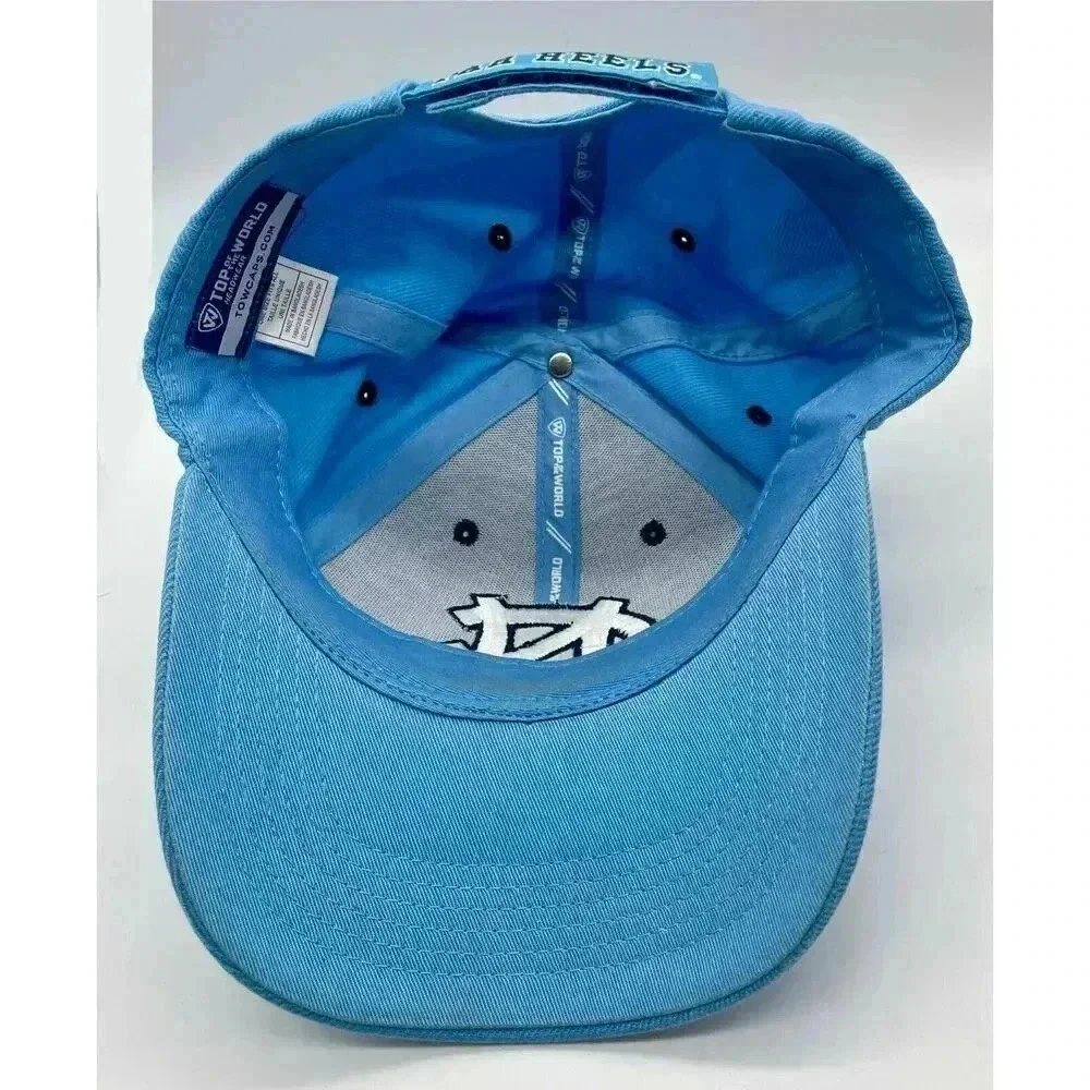 North Carolina Men’s NC Tar Heels Hat Cap Light Blue Adjustable Top Of The World
